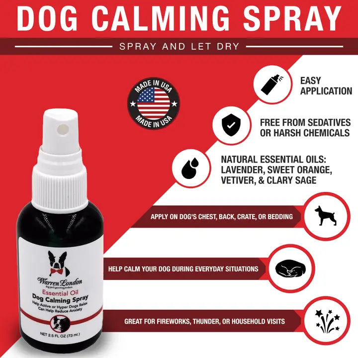 Essential Oil Dog Calming Spray - 2.5 oz