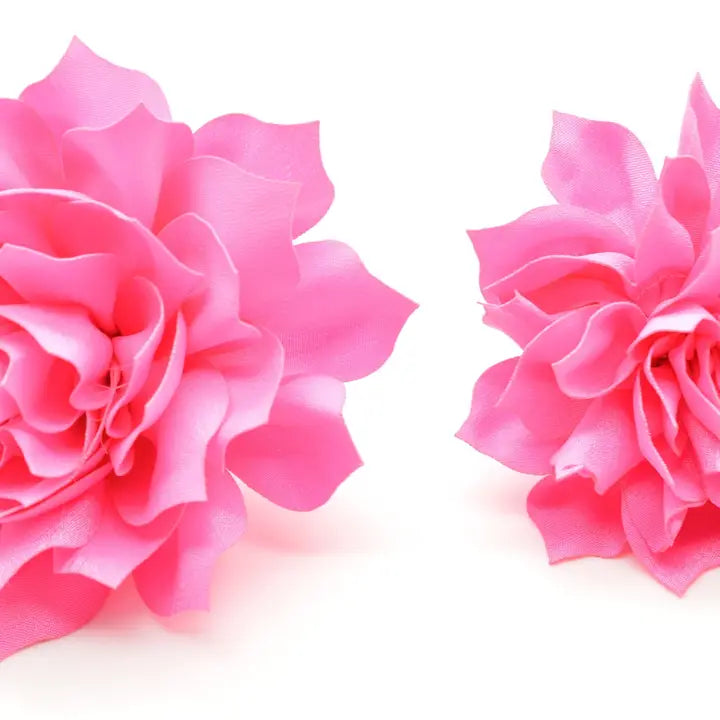 Bright Pink Fluffy Flower - Large