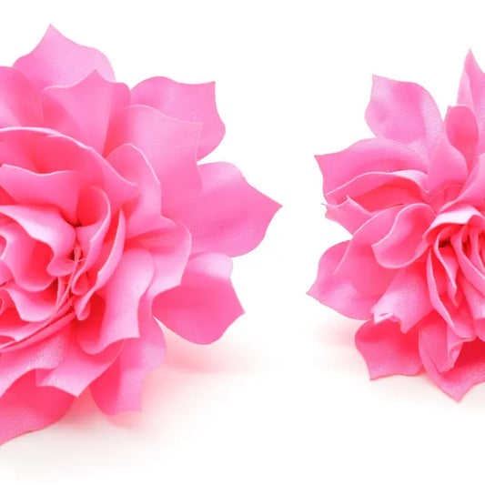 Bright Pink Fluffy Flower - Large