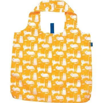 Kitty Cats Yellow Blu Bag Reusable Shopper Tote