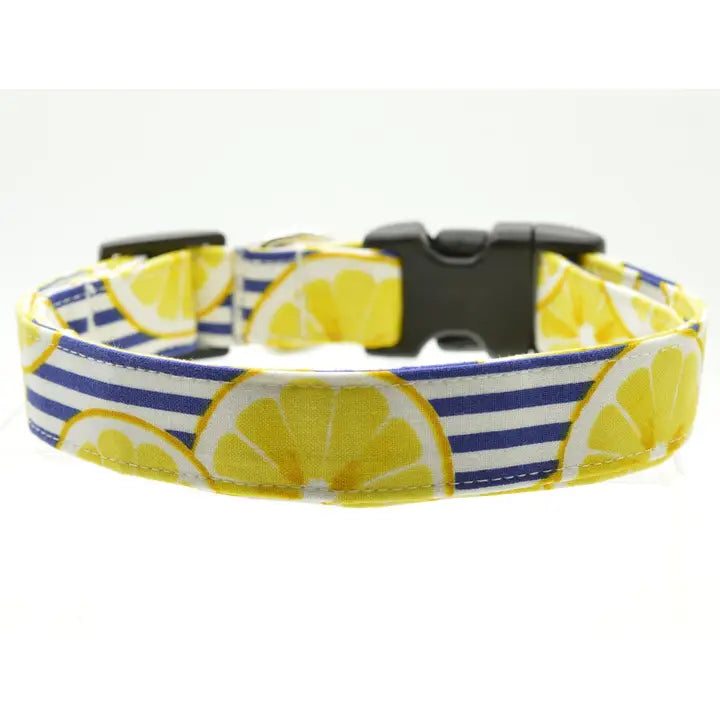 Lemon Striped Collar - Large