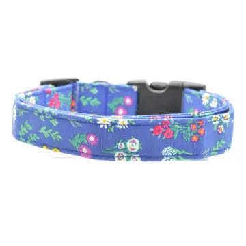 Navy Floral Collar - Large