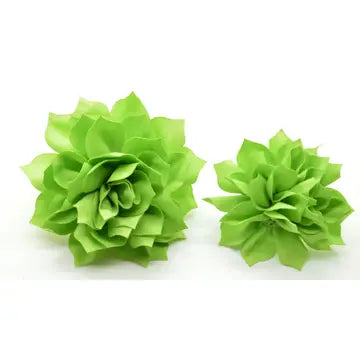 Neon Green Fluffy Flower - Small