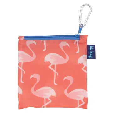 Pink Flamingo Blu Bag Reusable Shopper Tote