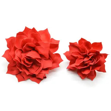 Red Fluffy Flower - Small
