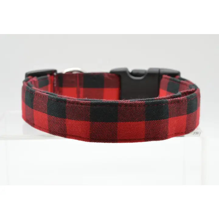 Red & Black Buffalo Plaid Collar - X-Small